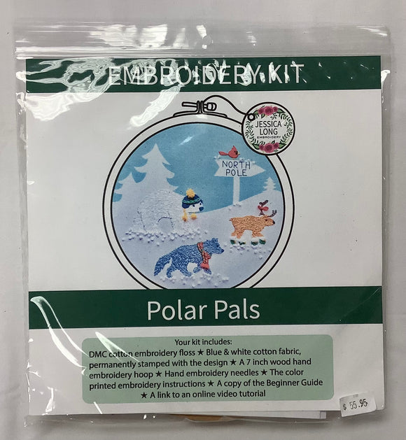 Embroidery Kit “Polar Pals” by Jessica Long