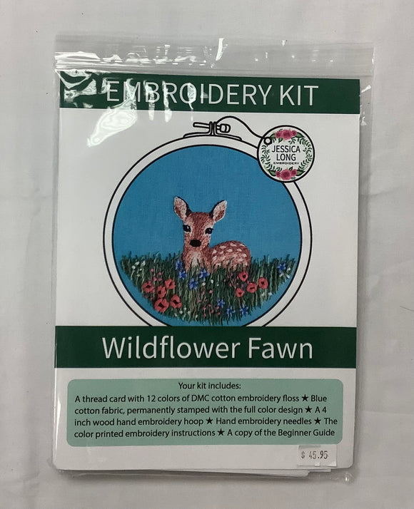 Embroidery Kit “Wildflower Fawn” by Jessica Long