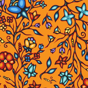 Ojibway Florals Orange 02