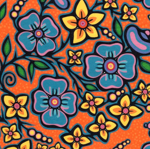 Ojibway Florals Orange 01