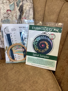 Embroidery Kit “Spiral Sampler” by Jessica Long