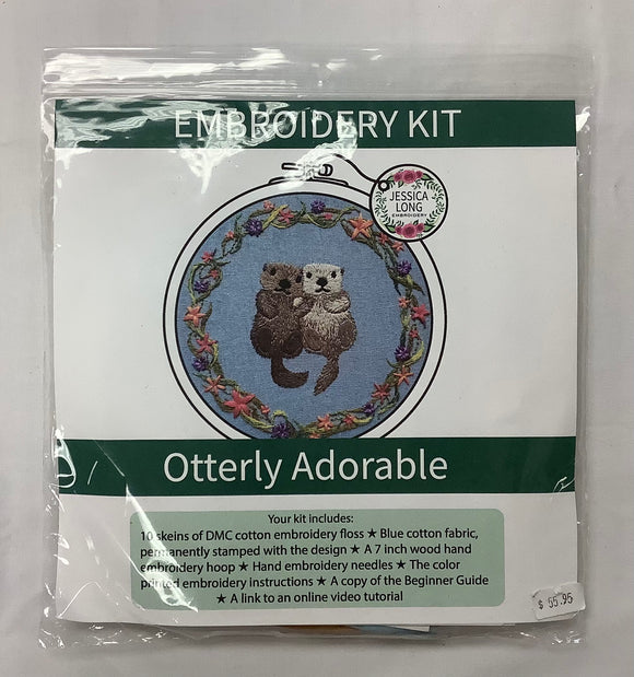 Embroidery Kit “Otterly Adorable” by Jessica Long