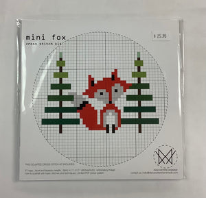 Cross Stitch Kit “Mini Fox” by Diana Watters Handmand