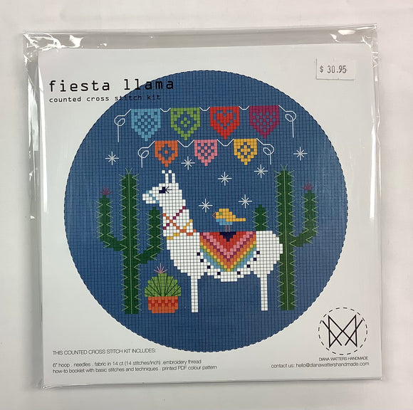 Cross Stitch Kit “Fiesta Llama” by Diana Watters Handmand