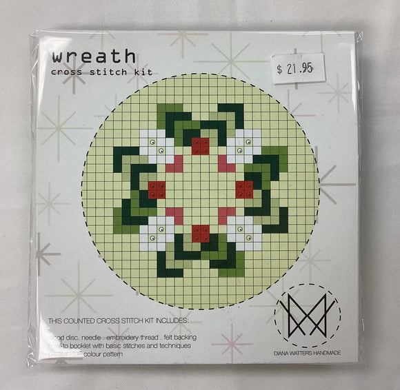 Cross Stitch Kit “Wreath” by Diana Watters Handmand