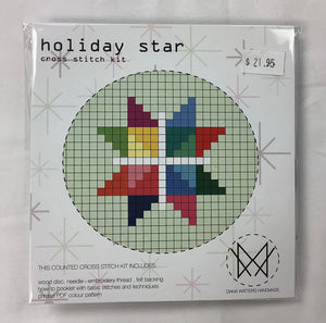 Cross Stitch Kit “Holiday Star” by Diana Watters Handmand